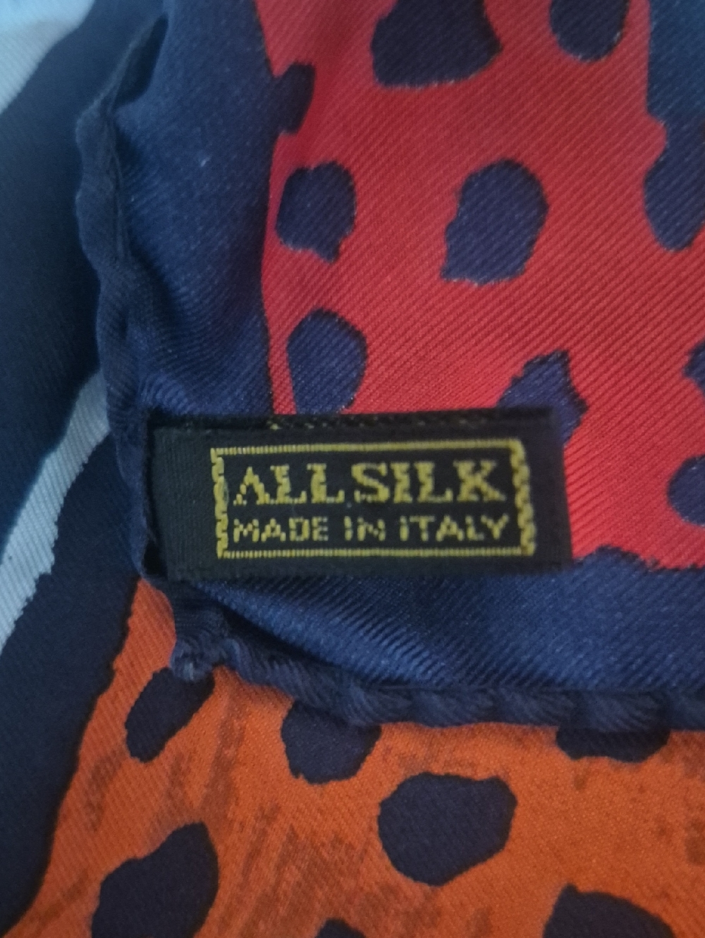 Picasso Silk Scarf Multi Color, Nice Condition. Made In Italy. - Picture 3 of 3